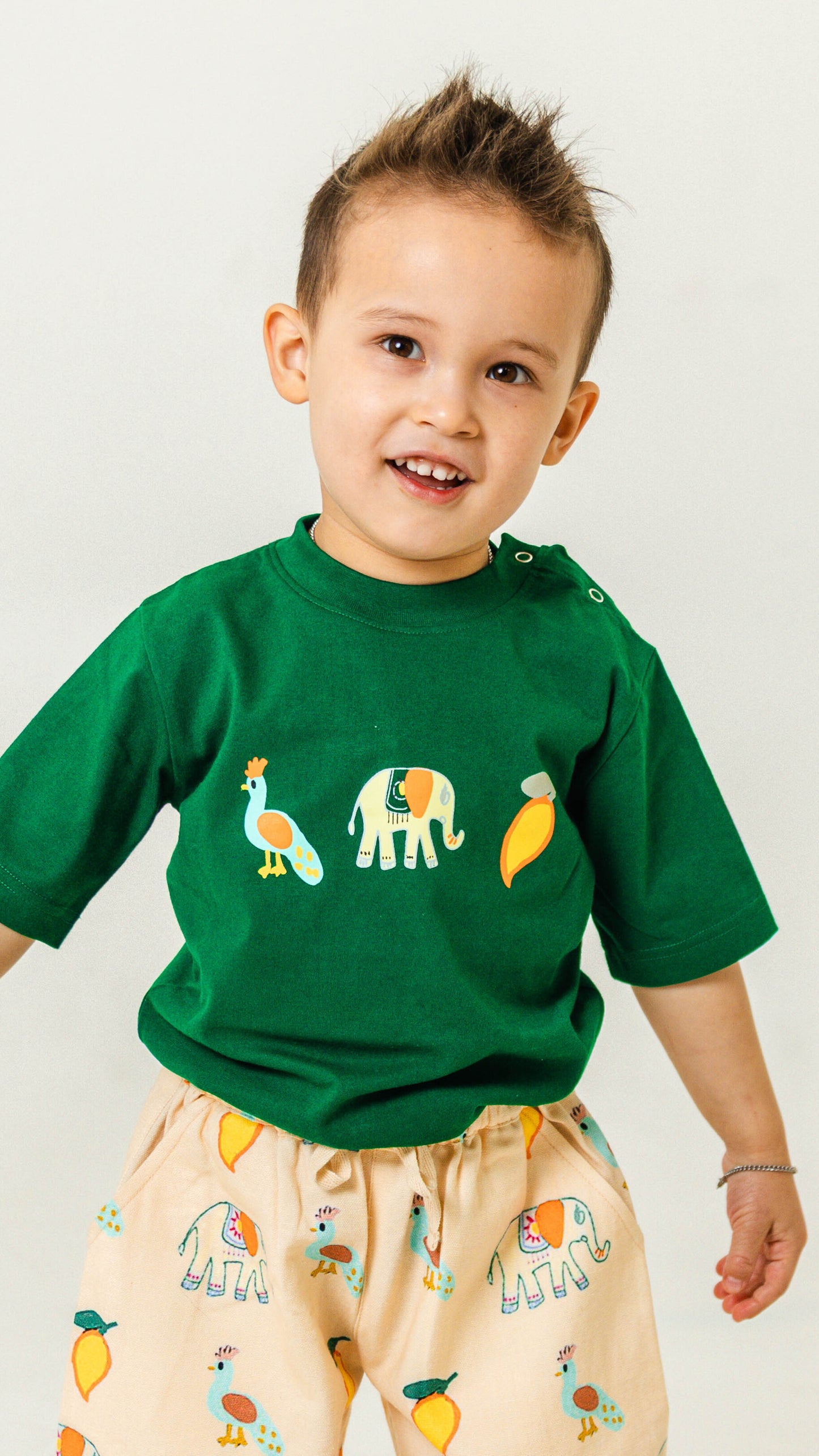 Sunny Mango Green Kids Tee