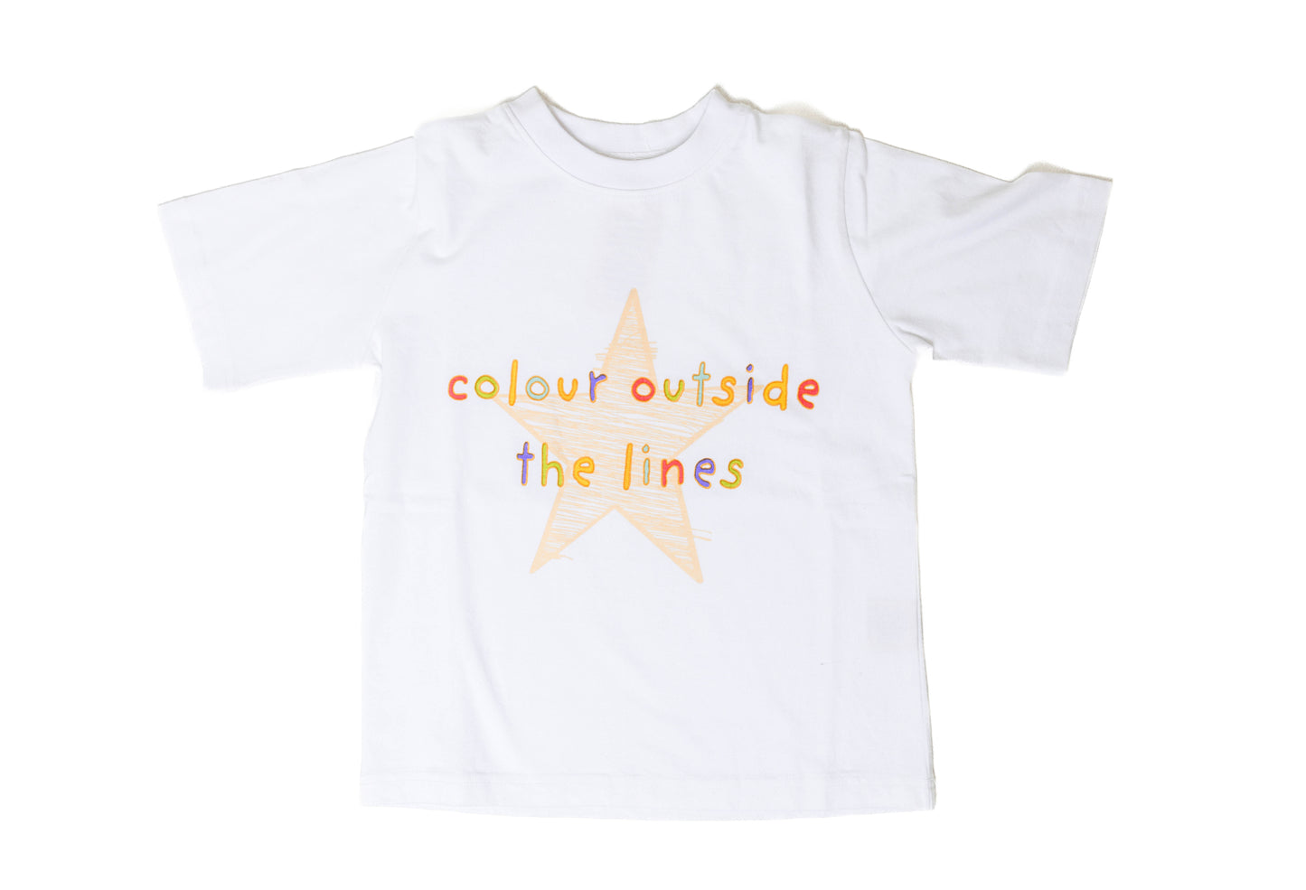 White graphic kids t-shirt with colorful deisgn by ARDY Kids