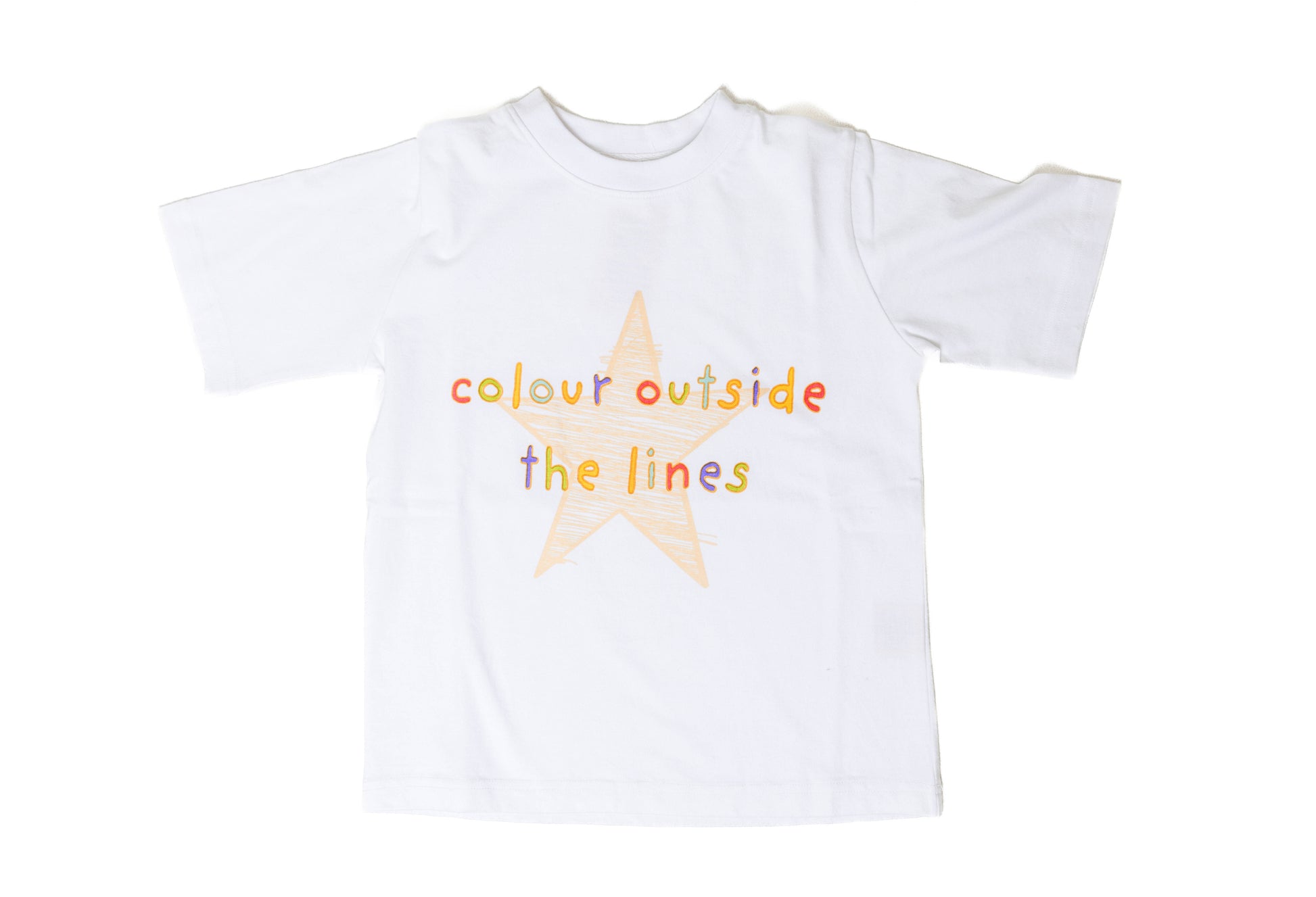 White graphic kids t-shirt with colorful deisgn by ARDY Kids
